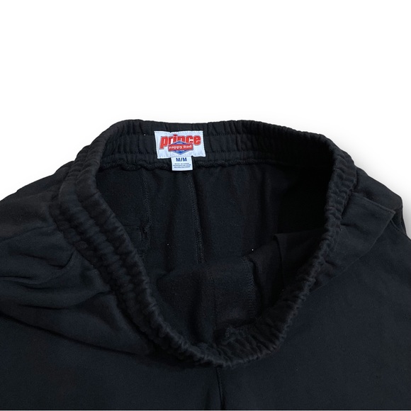 Prince x Happy Dad Drawstring Sweat Shorts Black 

Size Medium 
Measures 30 x 9 - Picture 3 of 6